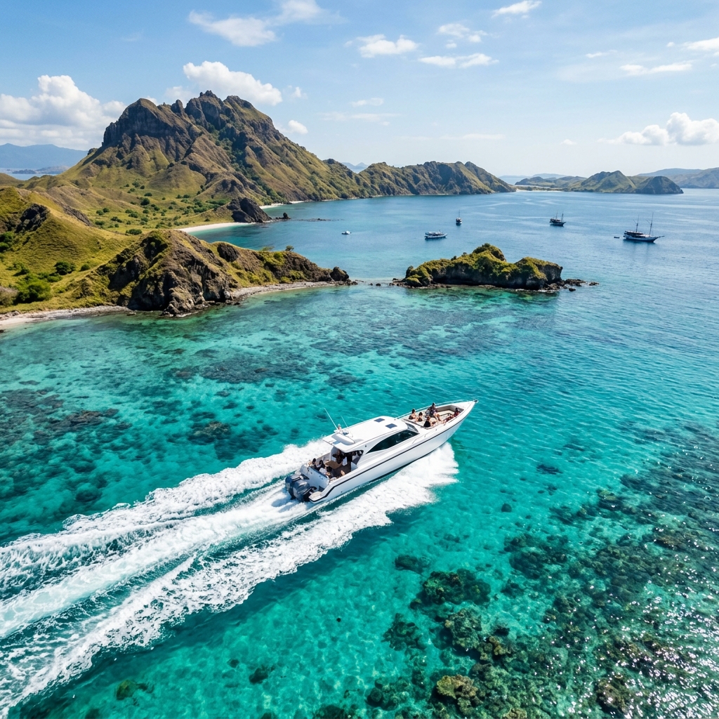 Tour Satu Hari Komodo dengan Speed Boat